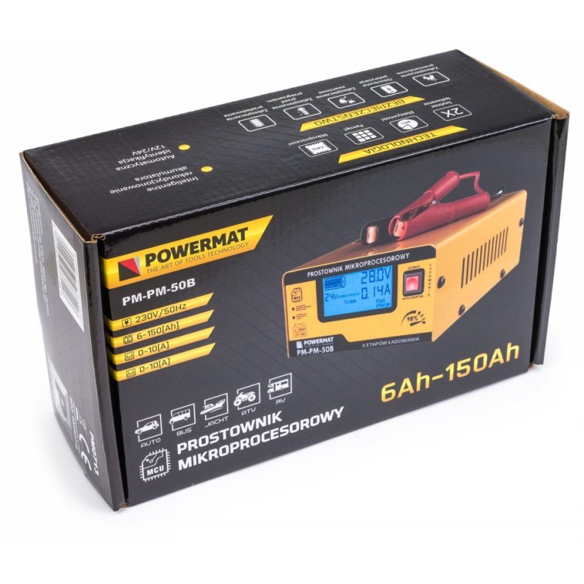 Nabíjačka mikroprocesorová 12/24V PM-PM-50B