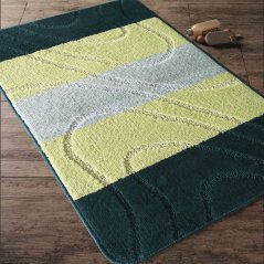 Csúszásmentes zöld fürdőszobai szőnyegek