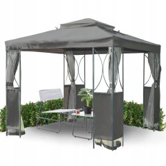 Stabilní a elegantní zahradní altán 2,5 x 2,5 x 2,7 m