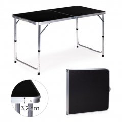 Klappbarer Catering-Tisch 119,5x60 cm schwarz