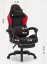 CABRO C501 gamerska stolica s osloncem za noge, do 150 kg, crna i crvena