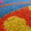 Blauer Kinderteppich mit Schmetterlingen