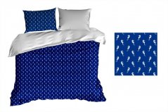 Bettbezüge dunkelblau mit Seepferdchen