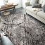 Stylový hnědý koberec s motivem připomínajícím mramor - Rozměr koberce: Šířka: 60 cm | Délka: 100 cm