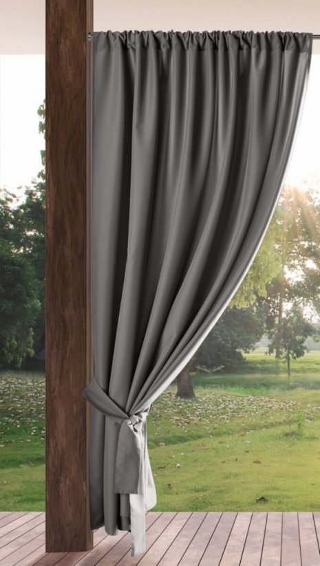 Gazebo Vorhang in Grau 155x200 cm