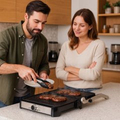 Elektrischer Kontaktgrill mit Antihaftplatten - 2000 W
