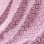 Růžová vzorovaná deka s ozdobnými třásněmi 125 x 150 cm