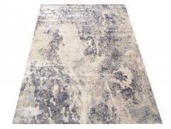 Teppichboden mit stilvollem blau-beigem Muster
