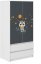 Kindergarderobe mit Nachthimmel-Motiv 180x55x90 cm