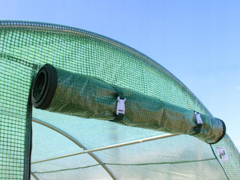 Kerti polytunnel zöld színben 2 m x 2 m