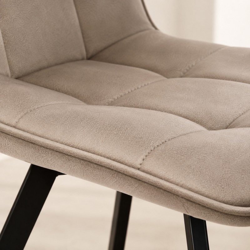 Elegantní jídelní židle MIA s sametovým čalouněním