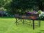 Großer Gartentisch in Schwarz