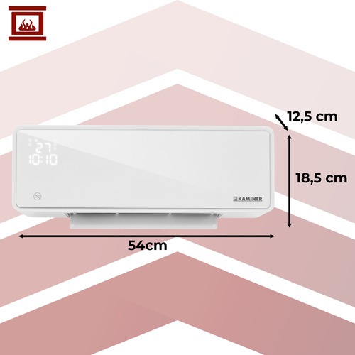 Cortina d'aria ZELVION 2000W con WiFi e riscaldatore ceramico PTC