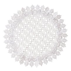 Elegantes rundes Spitzendeckchen