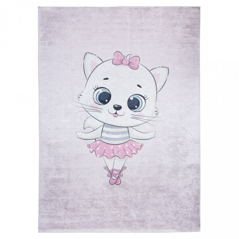 Dětský koberec s motivem rozkošné kočky