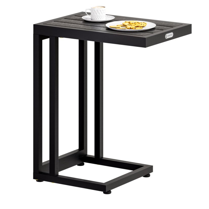 Beistelltisch mit WPC-Platte - 65,5 x 50 x 40 cm