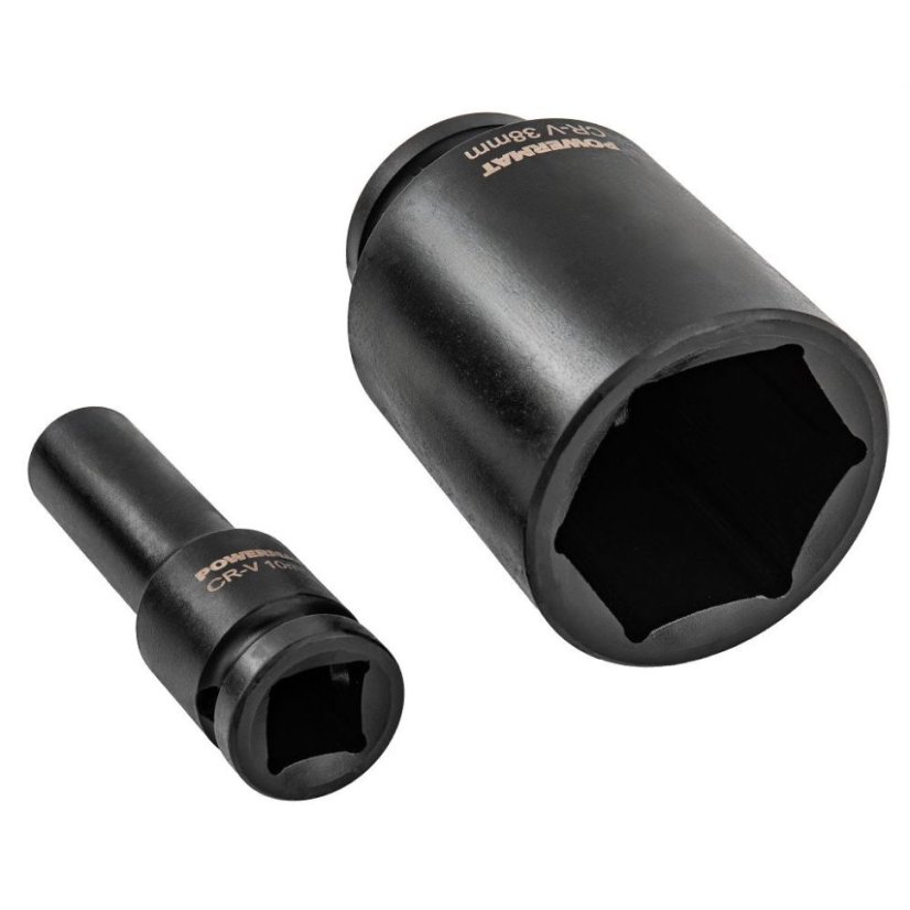 Sada rázových utahováků HEX 1/2" 10-38 mm 20 dílů
