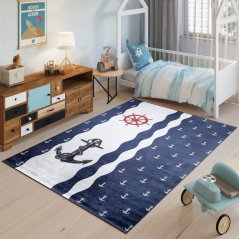 Dětský koberec s jednoduchým námořním motivem