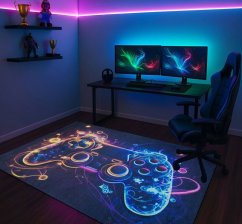 Protišmykový koberec pre chlapcov s herný dizajnom