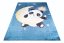 Kinderteppich mit Panda-Motiv auf dem Mond