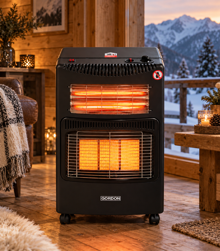 Kombinovaný plynový a elektrický ohřívač – 4,2 kW / 1 200 W