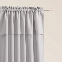 Светлосива завеса MIA за панделка 140 x 260 cm