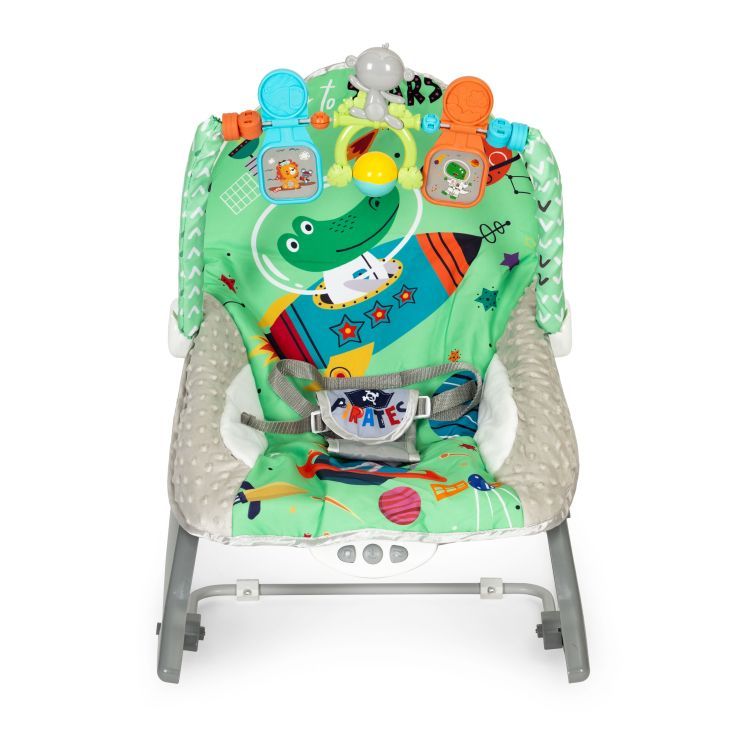 Dječja stolica za ljuljanje ECOTOYS u zelenoj boji 