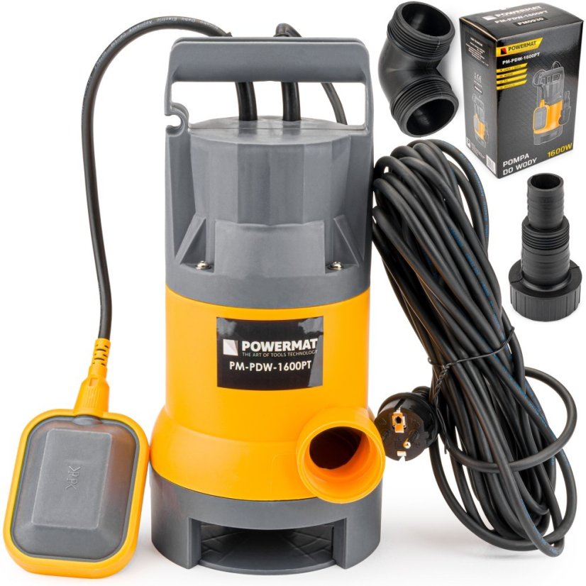 Pompa submersibilă cu flotor 1600W PM-PDW-1600PT