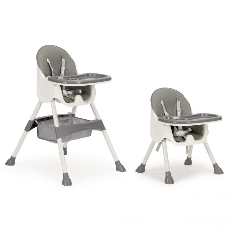 Сив стол за хранене за деца HC-823-GRAY