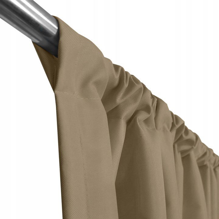 Tenda monocolore beige scuro per un padiglione da giardino 155 x 220 cm