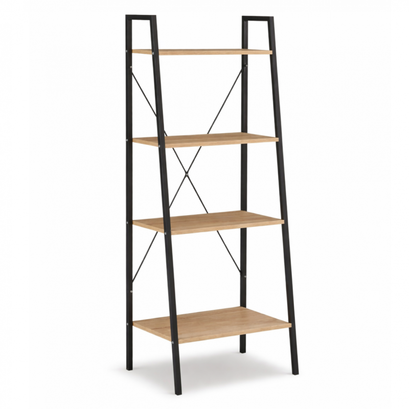 Bücherregal für Bücher und Dekorationen mit 4 Fächern - 147 cm