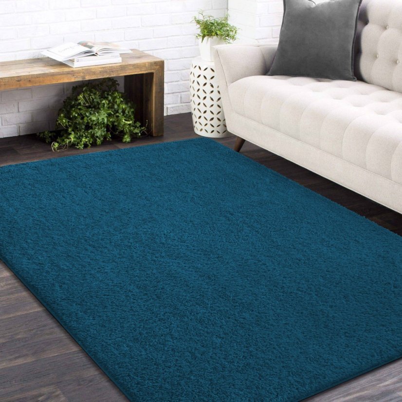 Tappeto elegante blu