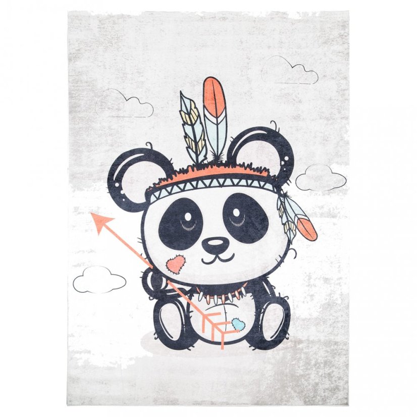 Kinderteppich mit dem Motiv eines niedlichen indischen Pandas