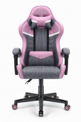 Gaming stolica HC-1004 sivo-ružičasta