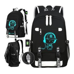 Zaino scuola ergonomico con grafica luminosa