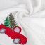 Pamut karácsonyi törölköző fehér autóval