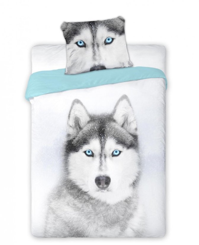 Posteľné obliečky so sibírskym huskym