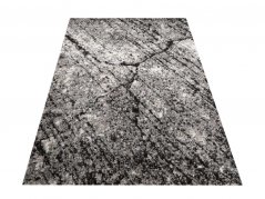 Moderný koberec s motívom mramoru hnedej farby