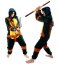 Moderní kigurumi overal zelené barvy s motivem NINJA velikost M