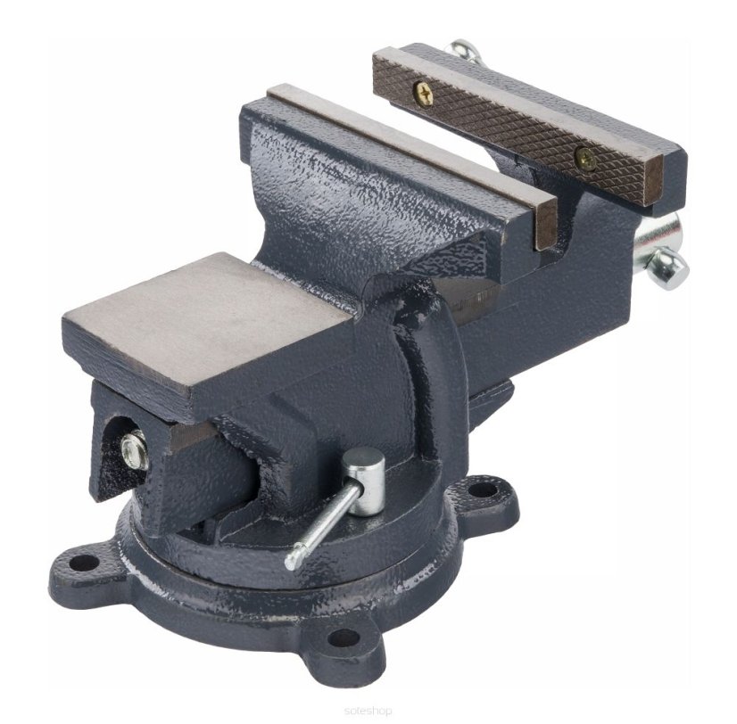 Schlosserschraubstock 125 mm drehbar mit Amboss