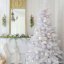 Biely umelý vianočný stromček jedľa 150 cm