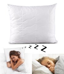 Anti-allergische gesteppte Kissen weiß Größe 70 x 80cm