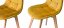 Žlutá čalouněná židle s měkkým podsedákem