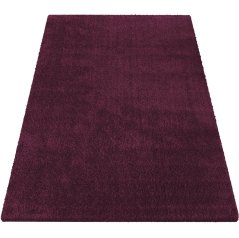Шаги килим с висок косъм в тъмнолилав цвят