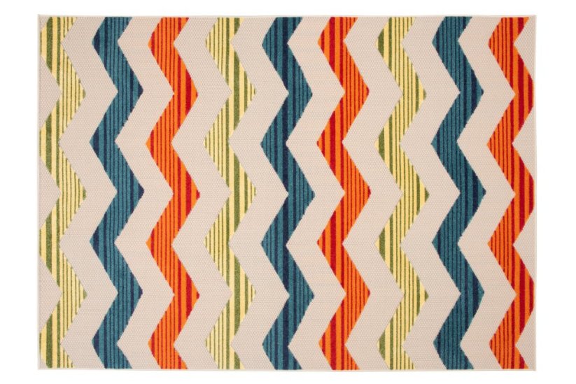 Prugasti tepih za terasu u različitim bojama