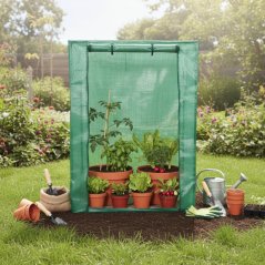 Mini kerti polytunnel 100 x 50 x 150 cm - palántanevelő polytunnel