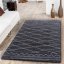 Елегантен скандинавски килим в тъмнокафяв цвят
