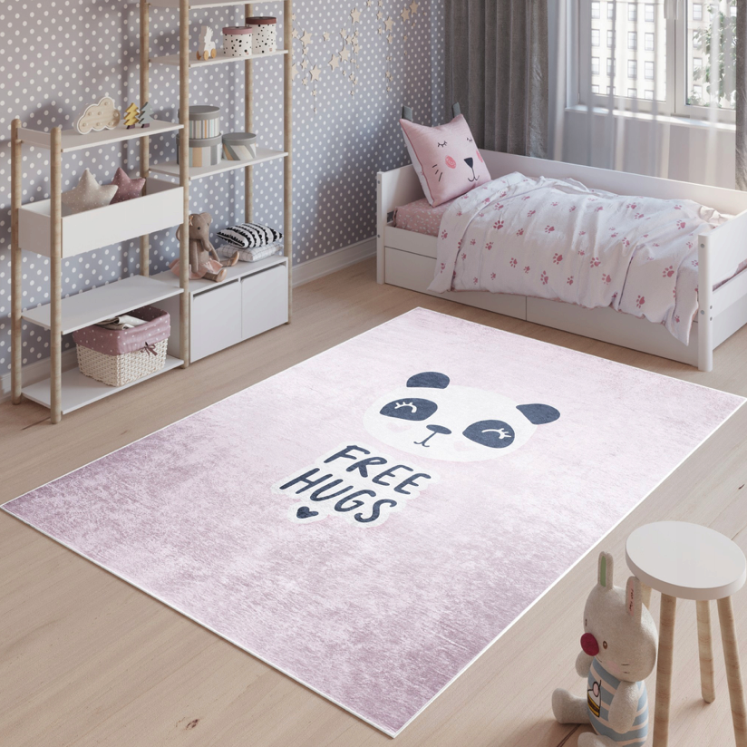 Kinderteppich mit einem niedlichen Panda