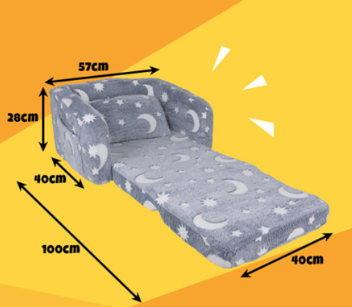 Sötétben világító gyermekfotel