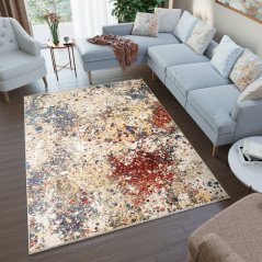 Stilvoller Teppich mit abstraktem Muster für das Wohnzimmer